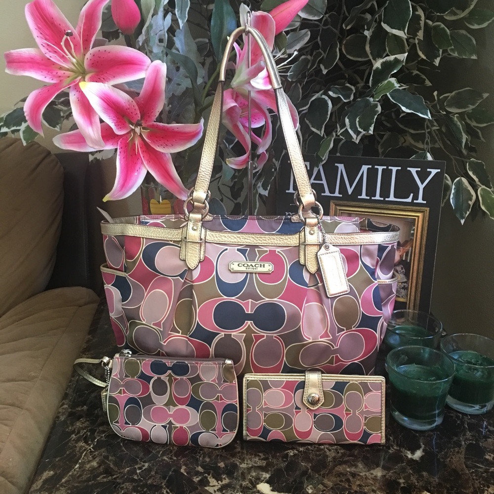 Coach Gallery Scarf print Set